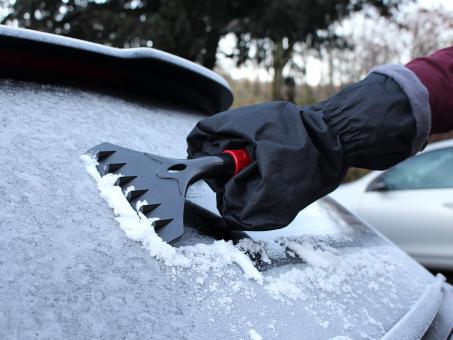 APA Teleskop-Eiskratzer mit Handschuh 