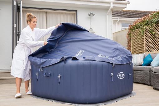 Bestway whirlpool lay-z-spa hawaii, blau, 180x180x71 cm 