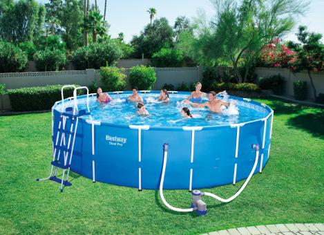 Bestway Frame Pool Steel Pro Stahlpool 549x122 cm 