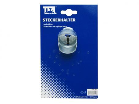 TFA Steckerhalter aus Stahlblech für 7-13 pol. Stecker 