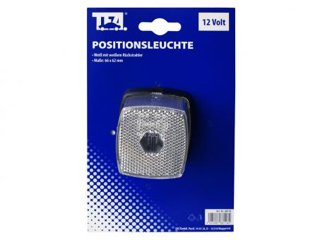 TFA Positionsleuchte weiß, 66x62mm, mit Reflektor 