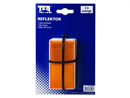 TFA Reflektor, orange, viereckig, 2 Stck. 86x40mm 