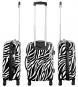 Die Koffermarke Polycarbonat-Kofferset 3-teilig Zebra weiß 