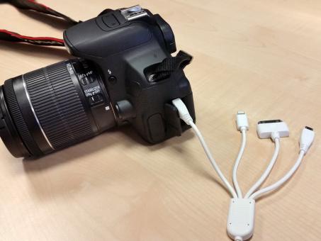 Eufab Universal USB Ladekabel mit 4 Adaptern 