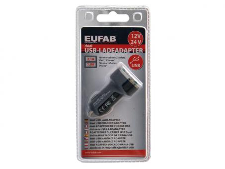 Eufab Dual USB-Ladeadapter 