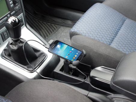 Eufab Smartphone-Halterung mit USB-Anschluss 