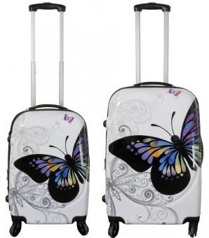 Die Koffermarke Polycarbonat-Kofferset 2-teilig Butterfly 