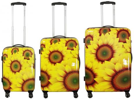 Die Koffermarke Polycarbonat-Kofferset 3-teilig Sunflower 