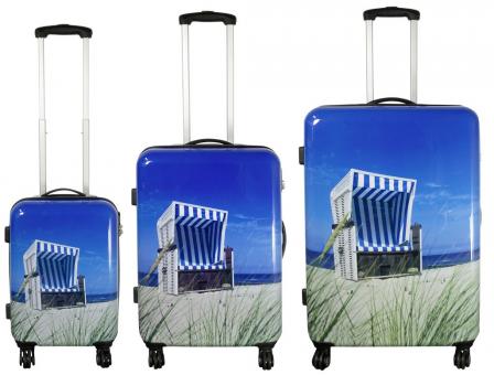Die Koffermarke Polycarbonat-Kofferset 3-teilig Strandkorb 