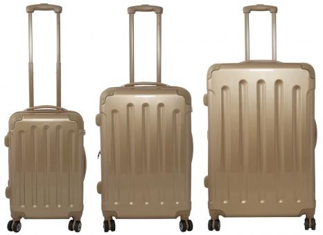 Die Koffermarke Polycarbonat Kofferset 3-teilig Nepal gold 