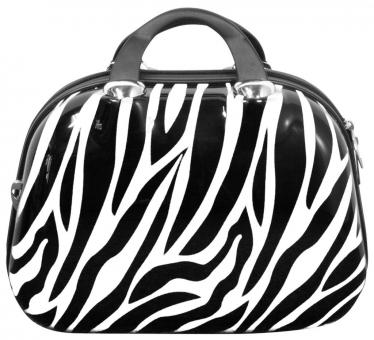 Die Koffermarke Polycarbonat Beautycase Zebra weiß 