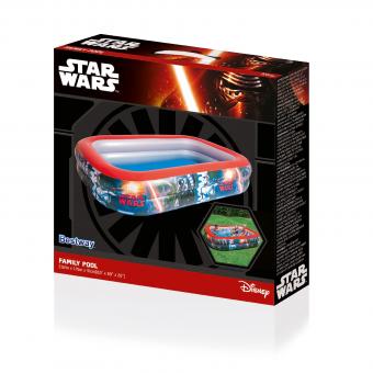 Bestway planschbecken star wars family pool, 262x175x51 cm 