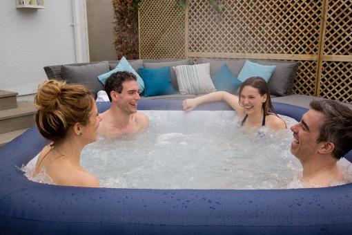 Bestway whirlpool lay-z-spa hawaii, blau, 180x180x71 cm 