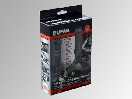 Eufab Smartphone-Halterung mit USB-Anschluss 