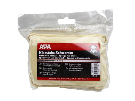 APA Klarsicht-Schwamm, Echtleder 