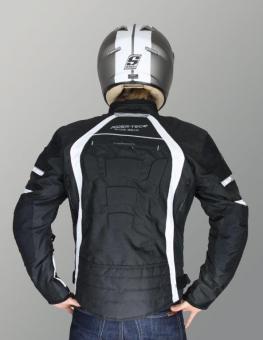 rider-tec motorradjacke urban noir blanc t größe xl 