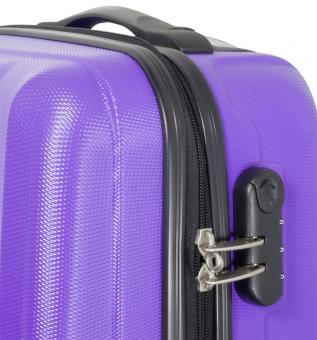 Die Koffermarke ABS-Kofferset 3-teilig Colombo violett 