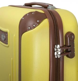 Die Koffermarke ABS-Kofferset 3-teilig Dakar gelb 