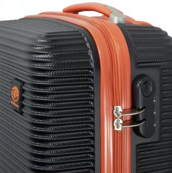Die Koffermarke ABS-Kofferset 3-teilig Santorin orange 
