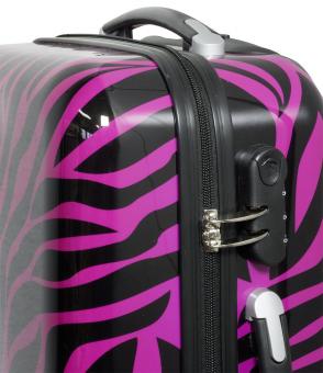Die Koffermarke Polycarbonat-Kofferset 3-teilig Zebra pink 