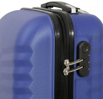 Die Koffermarke ABS-Kofferset 3-teilig Bora blau 