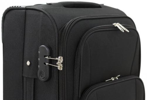 Die Koffermarke Nylon-Kofferset 3-teilig Malaga schwarz 