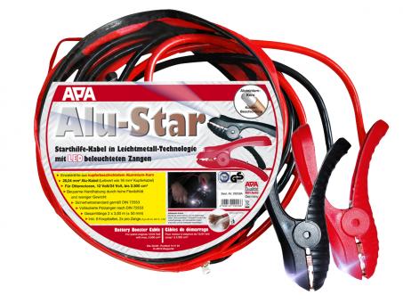 APA Starthilfekabel mit LED beleuchteten Zangen Alu-Star 