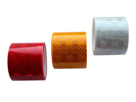 LAS Reflektorband, selbstklebend rot 