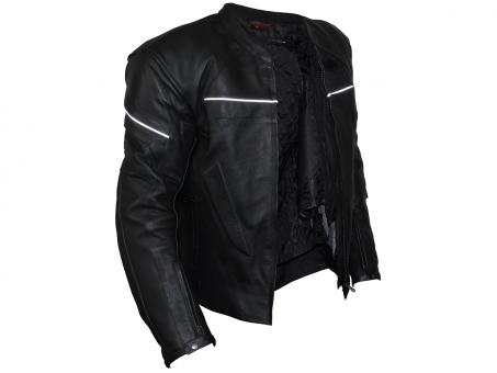 Motorradjacke Street, Beste cuir Noir T Größe L 